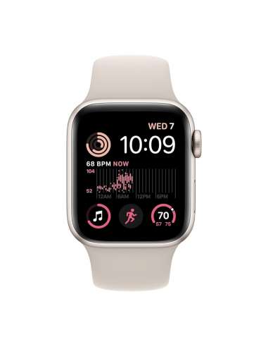 Apple Watch SE (2nd Generation) 44 mm Cellular - Lumière Stellaire soldes