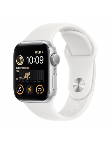 Apple Watch SE (2nd Generation) 40 mm Cellular - Argent est présent 